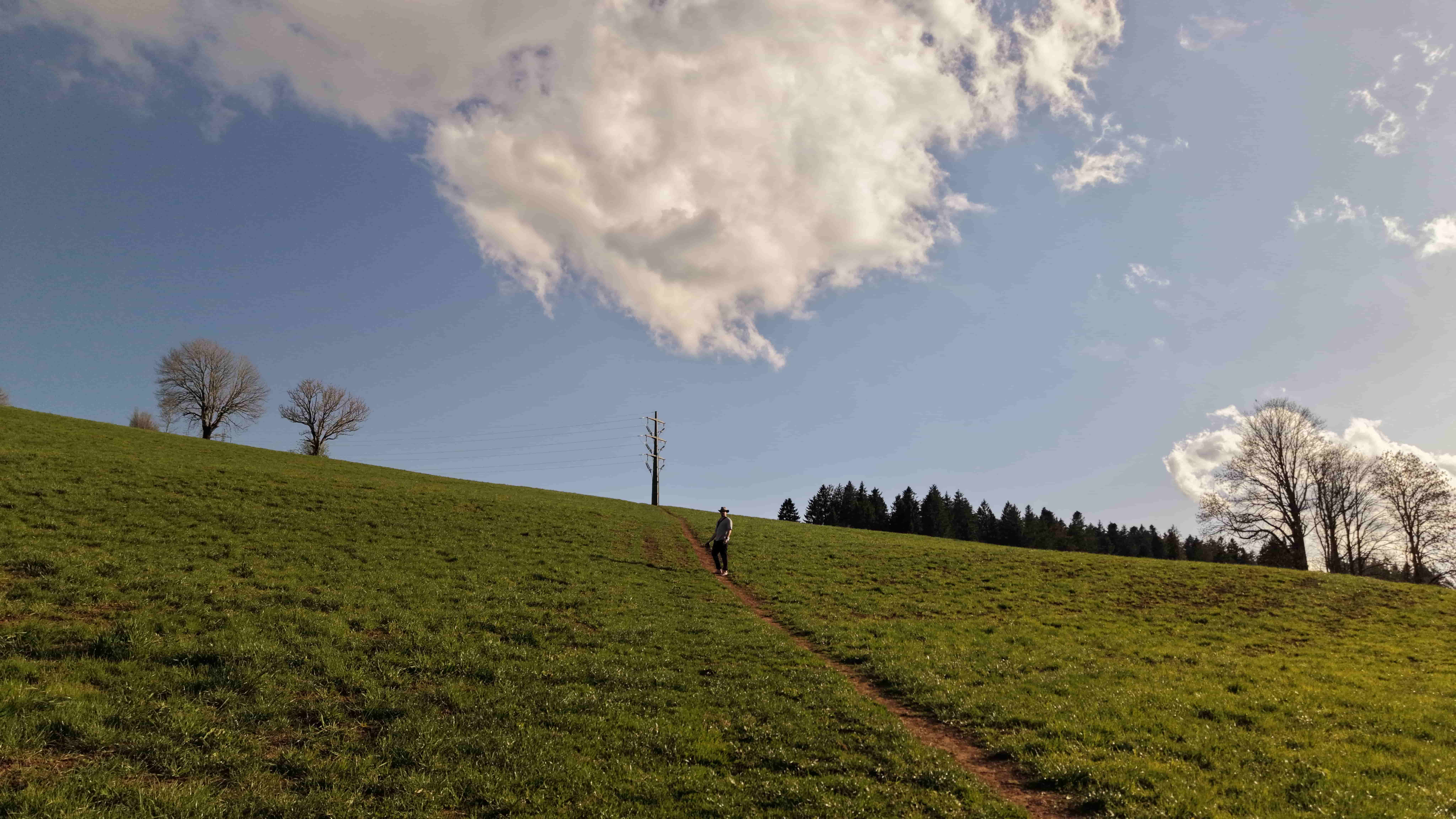 Vue aerienne des montagnes
