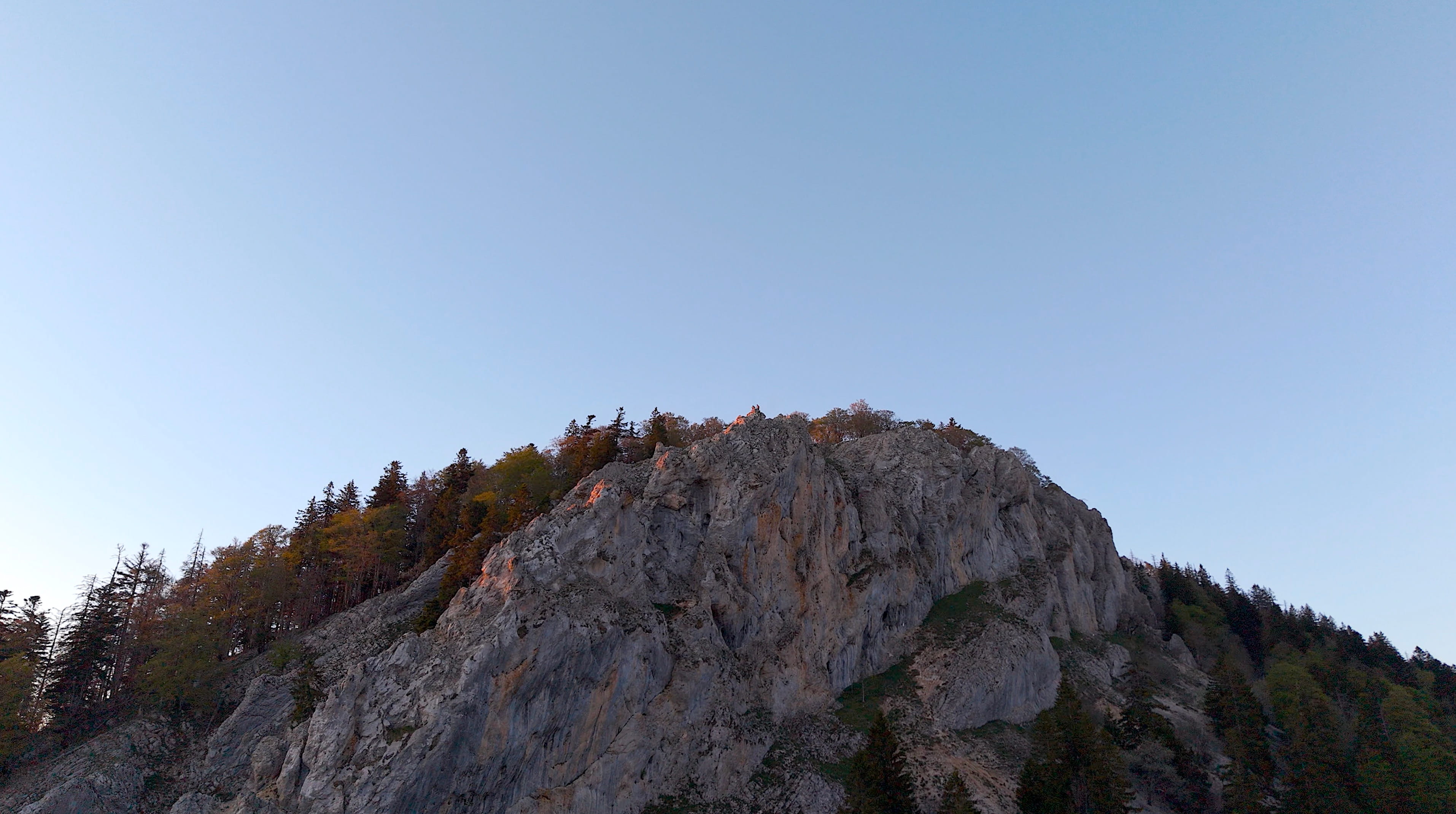 Vue aerienne des montagnes