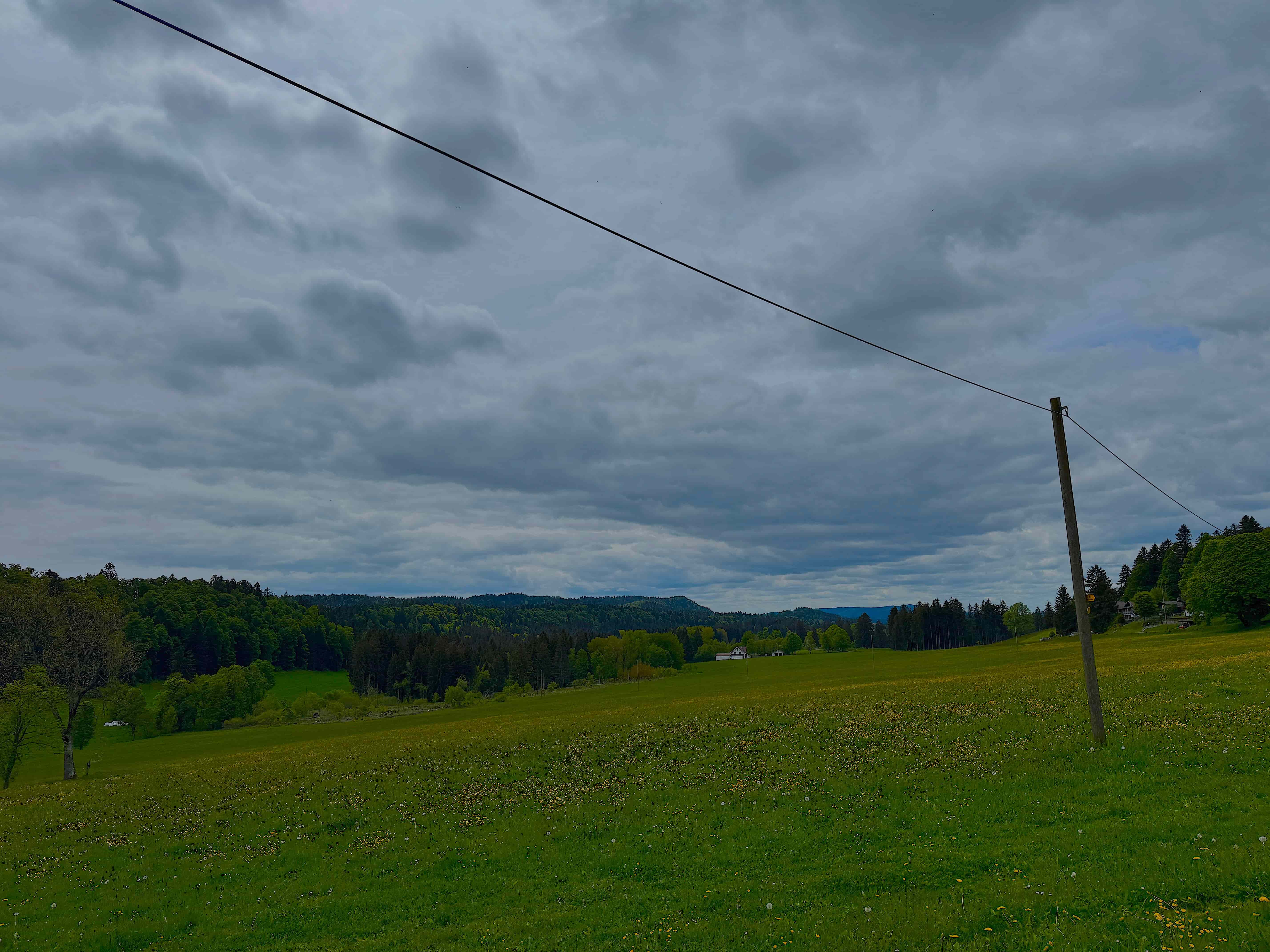 Vue aerienne des montagnes