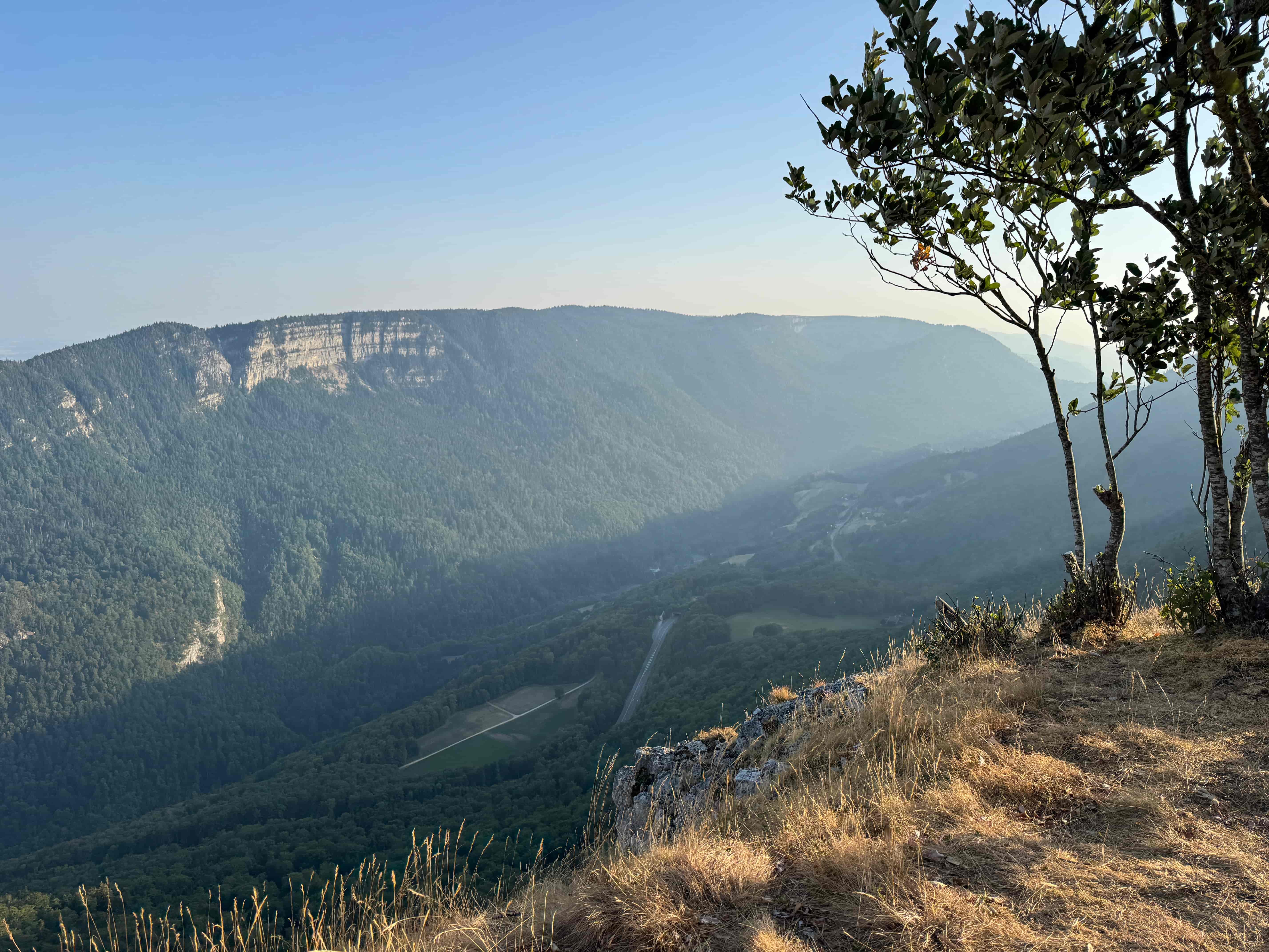 Vue aerienne des montagnes