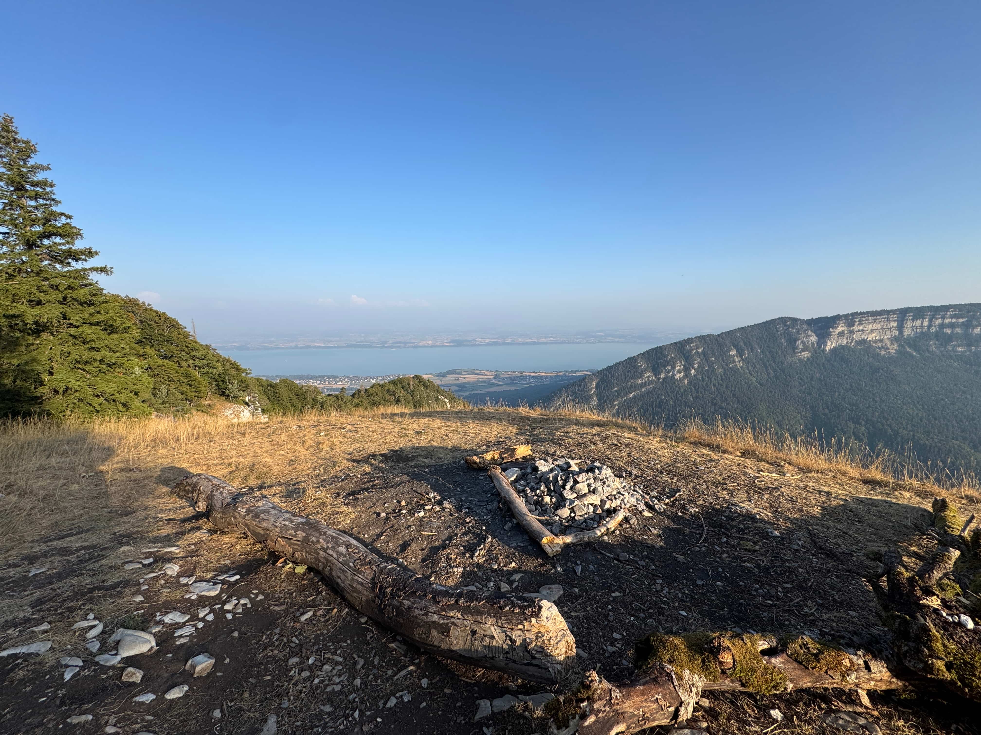 Vue aerienne des montagnes