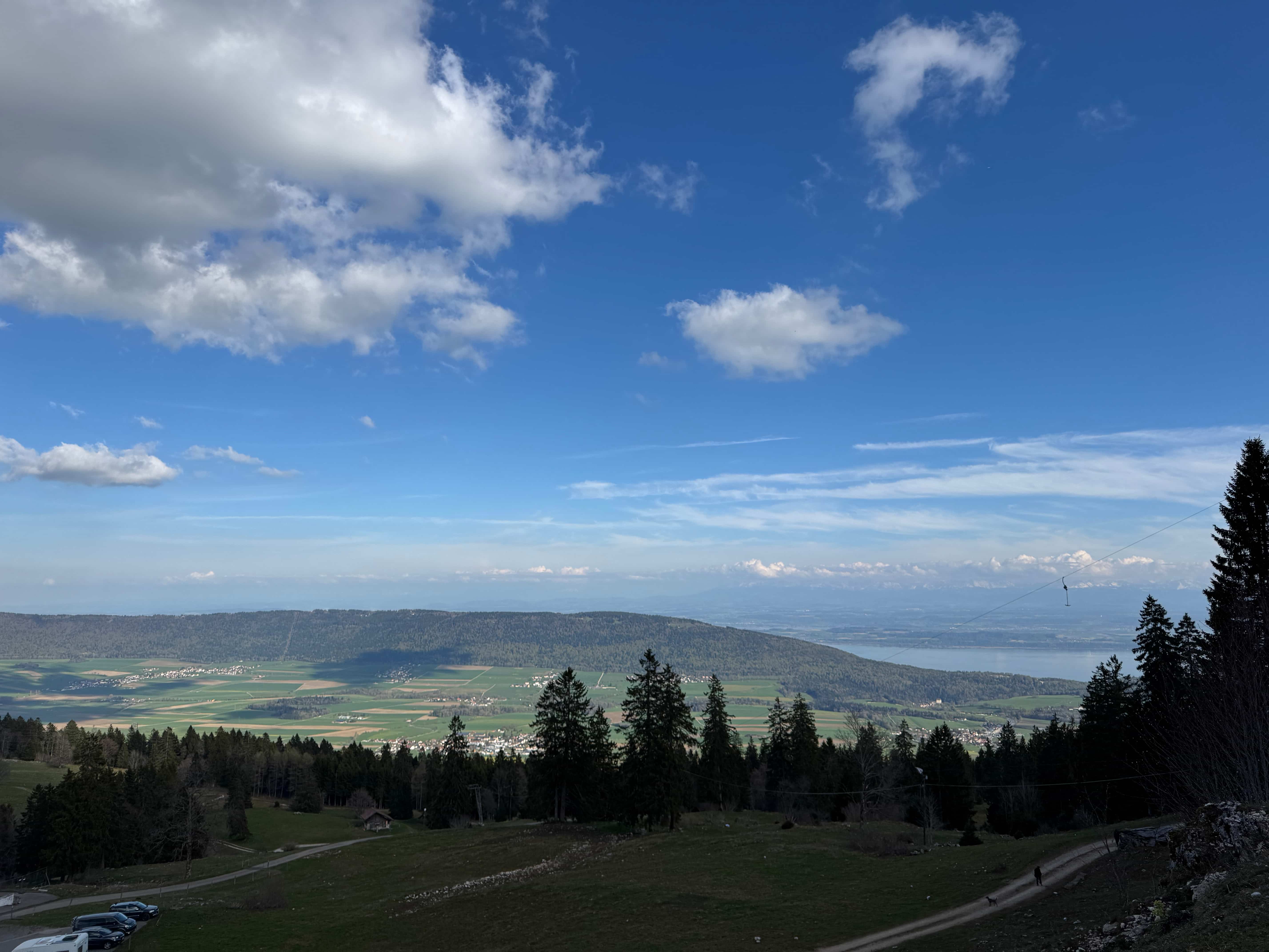 Vue aerienne des montagnes