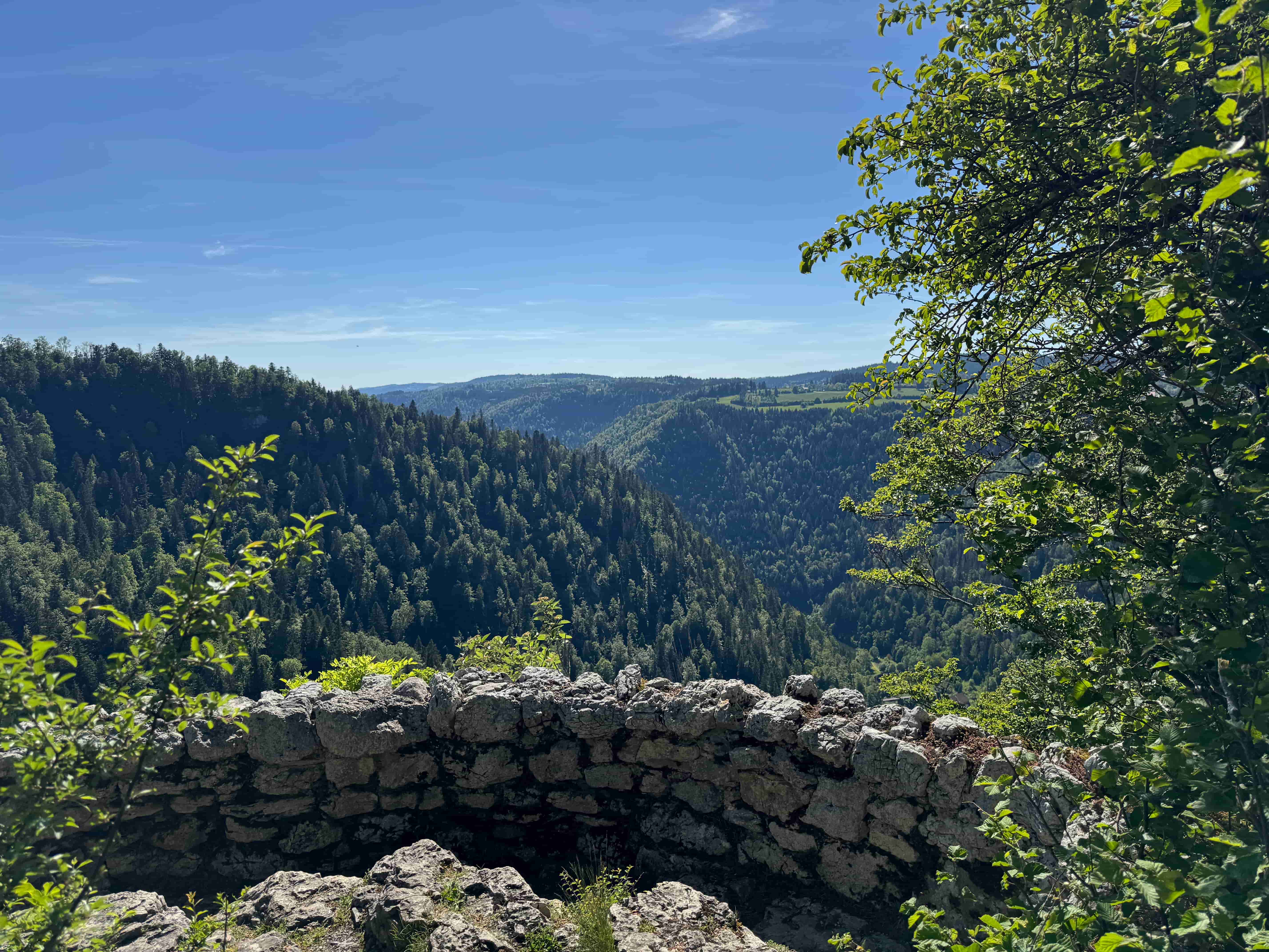 Vue aerienne des montagnes