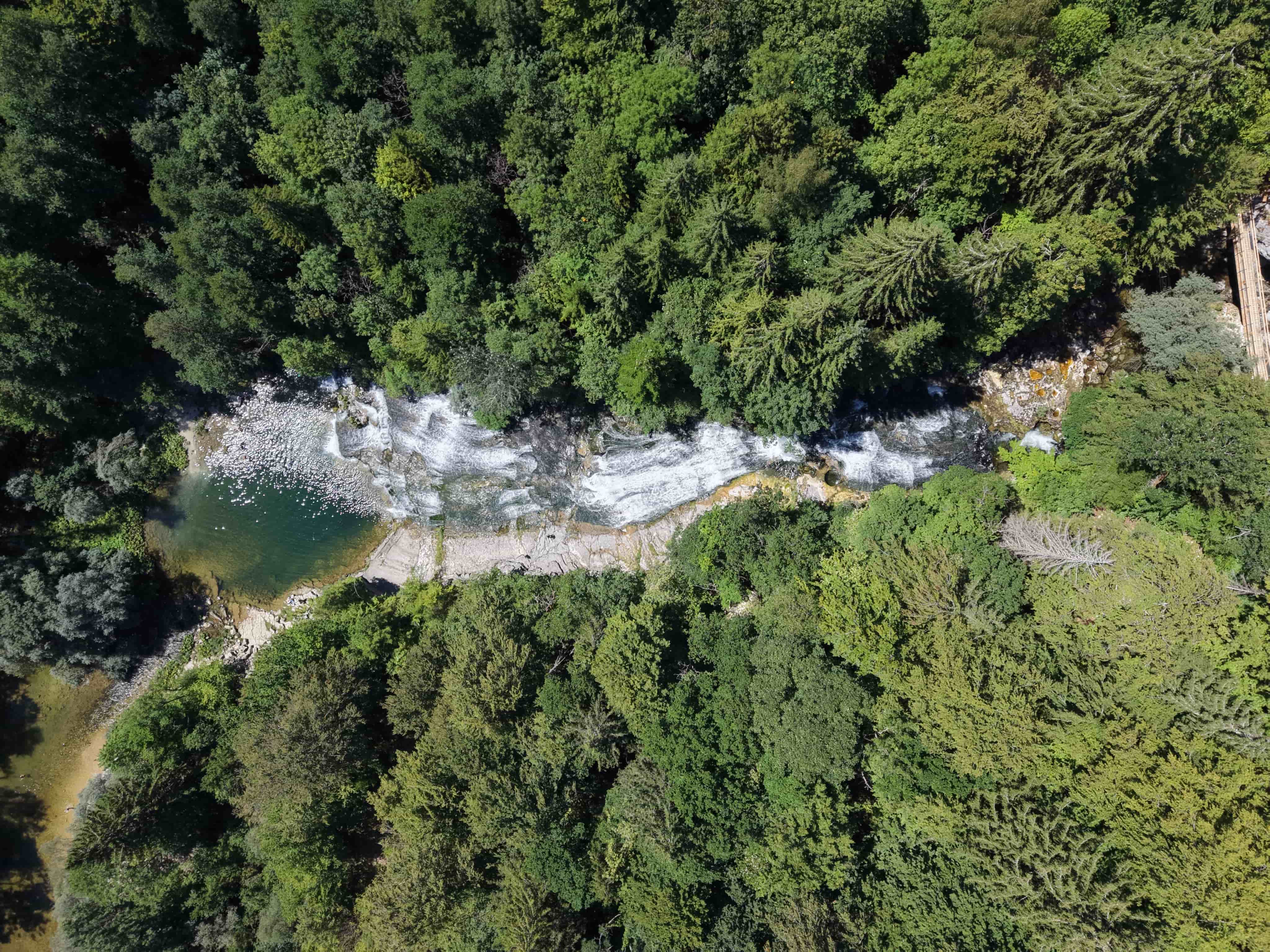 Vue aerienne des montagnes