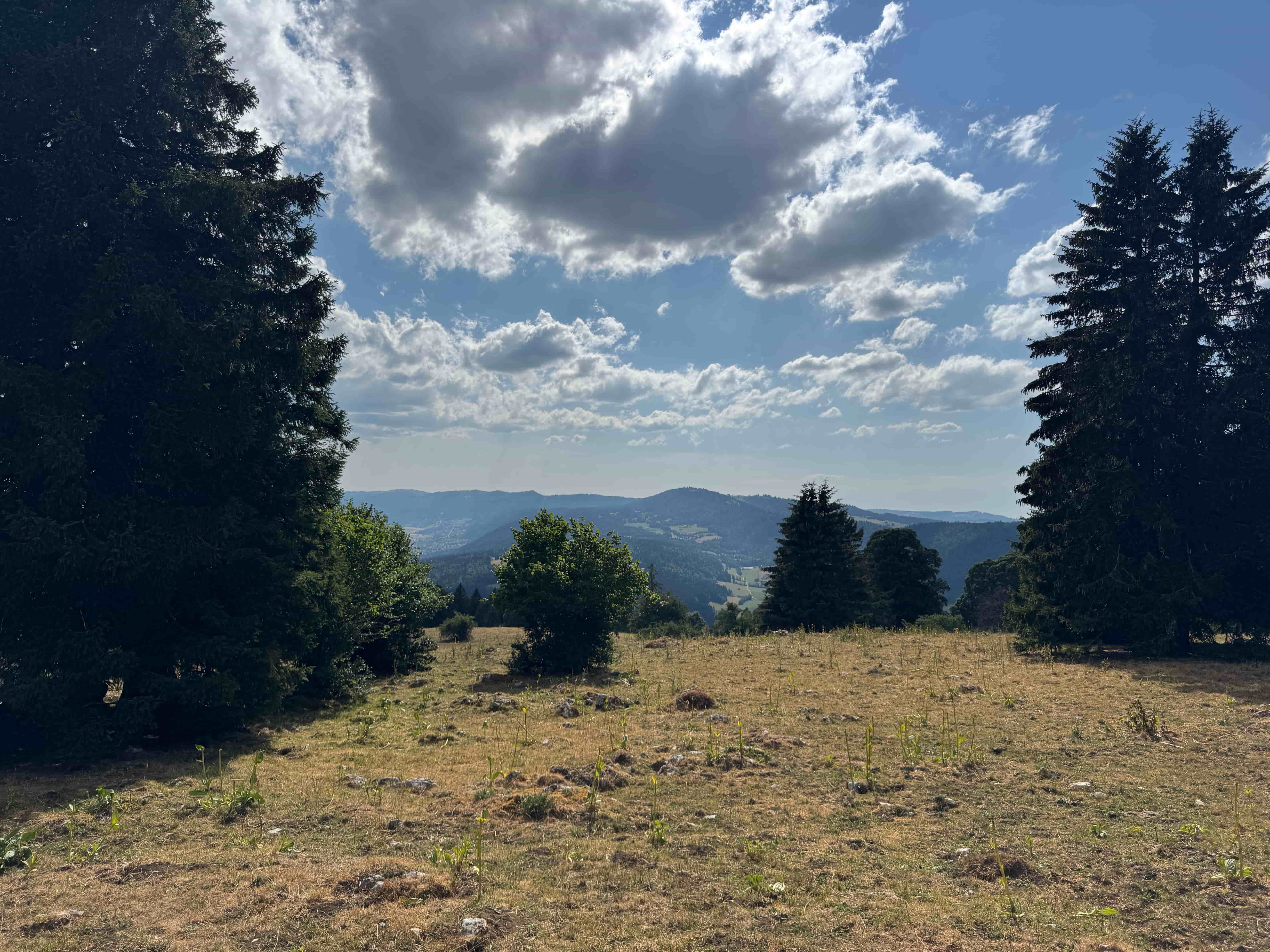 Vue aerienne des montagnes