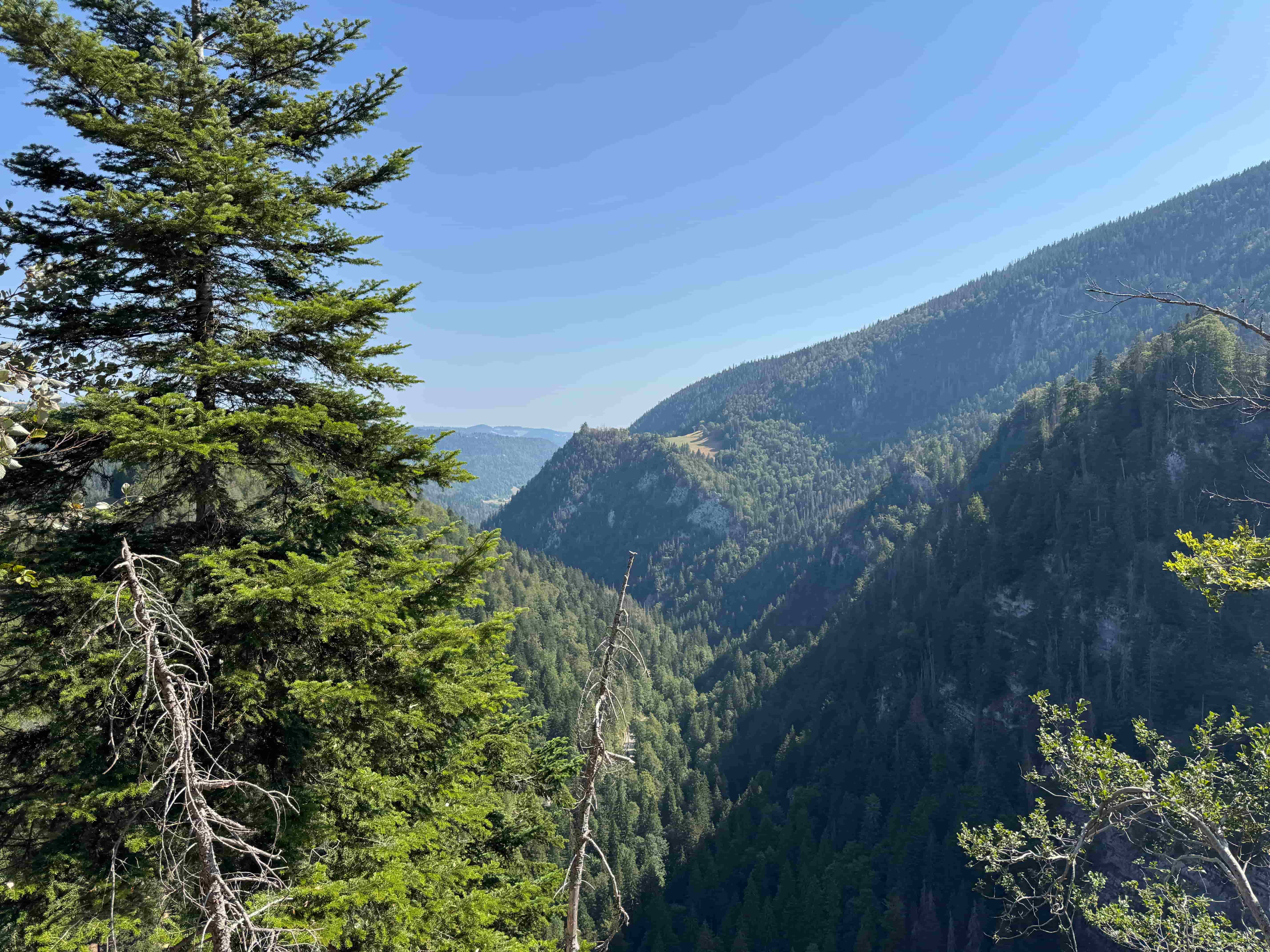 Vue aerienne des montagnes