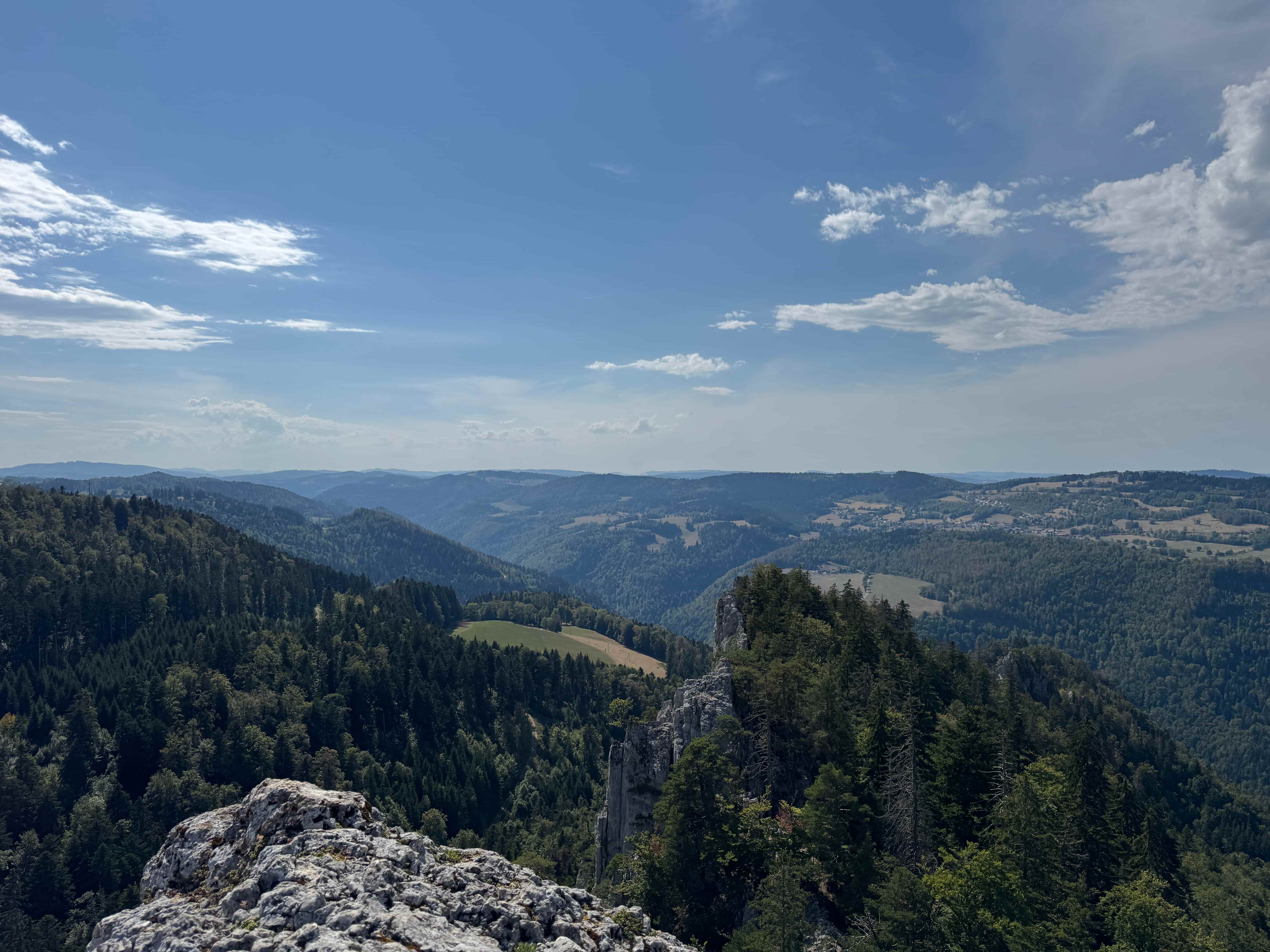 Vue aerienne des montagnes