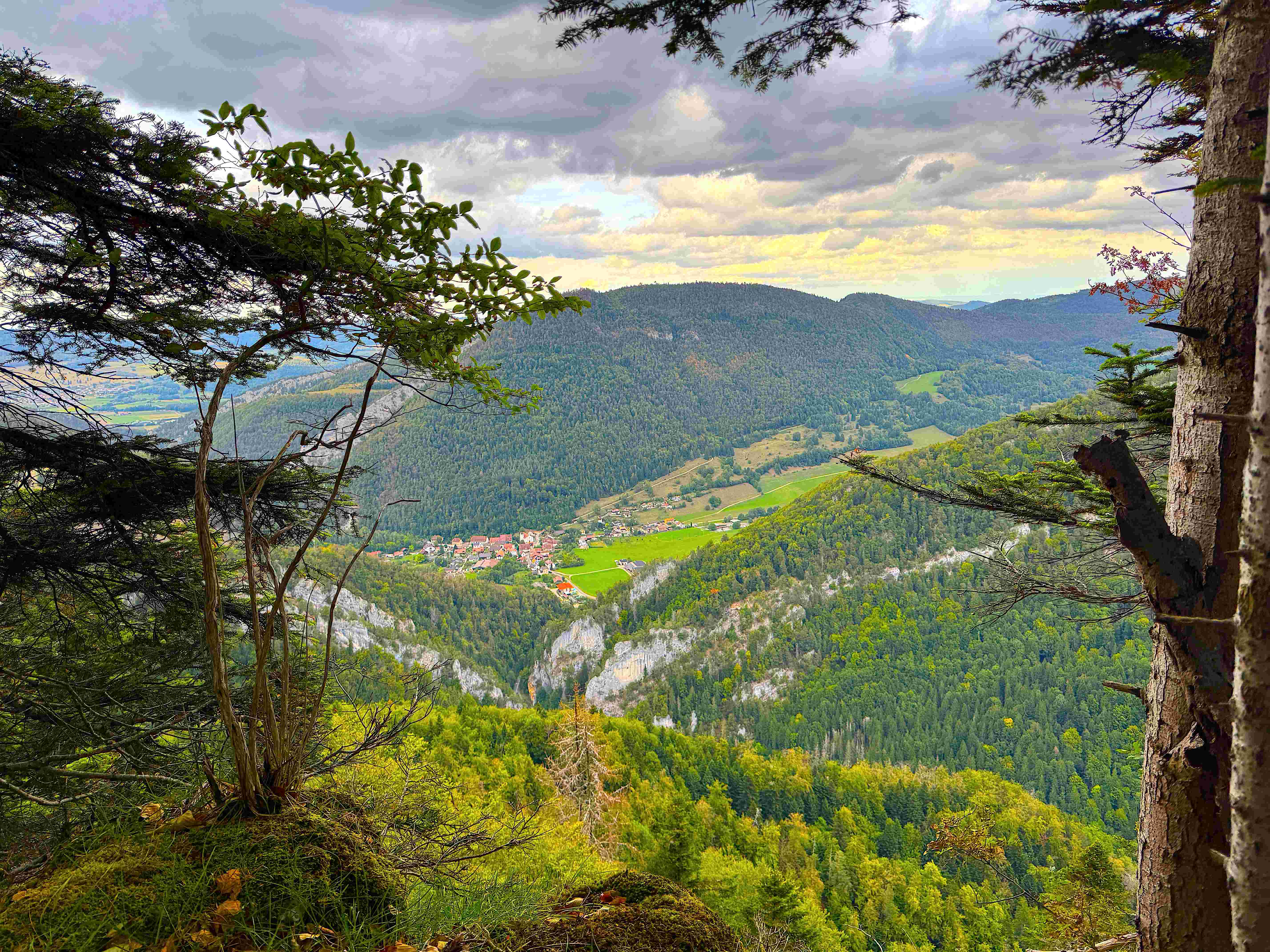Vue aerienne des montagnes