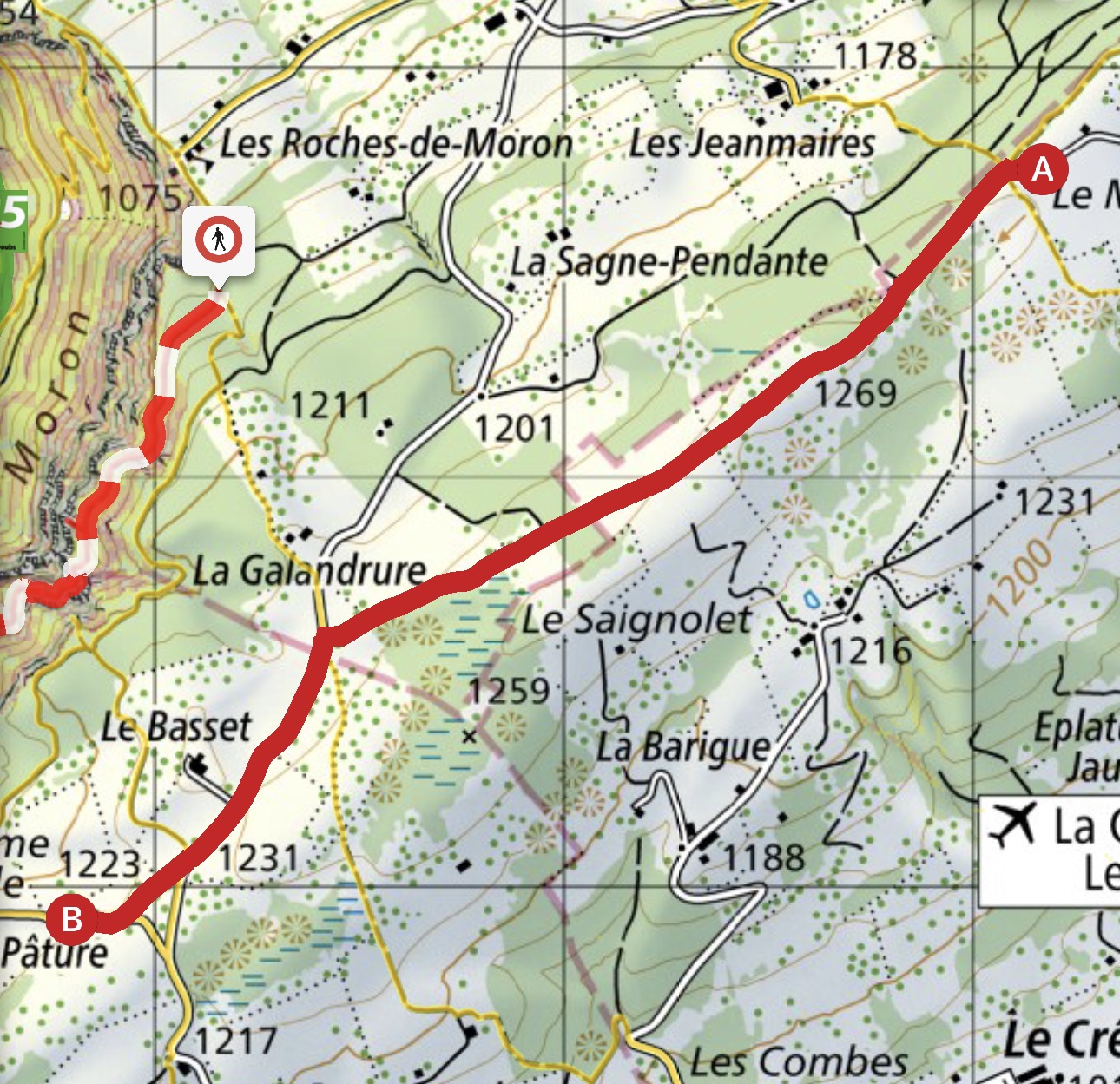 Vue aerienne des montagnes