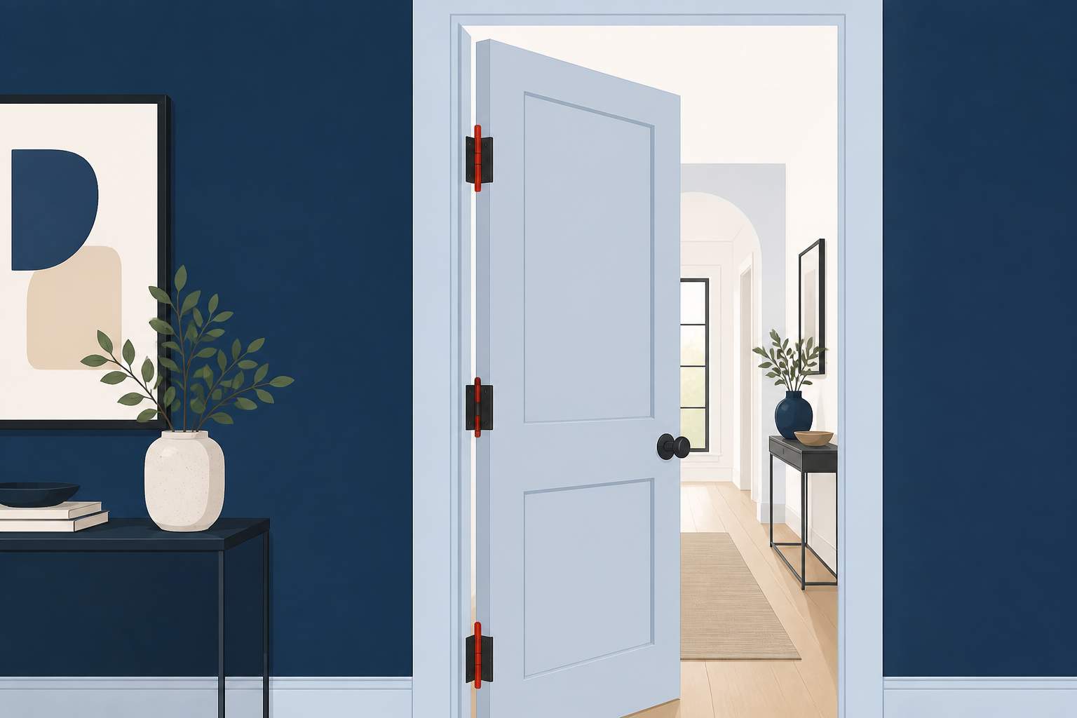 Learn how to adjust interior door hinges to fix sticking doors, reduce drafts, and improve door performance in Florida homes.