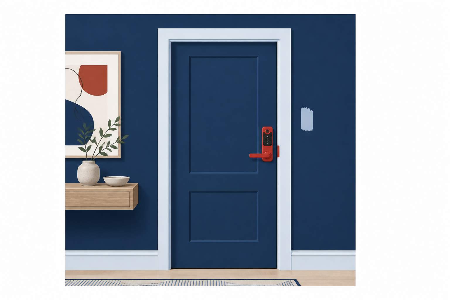 Learn how to install a smart lock on an interior door, align the latch with the strike plate, and keep the system secure and battery‑powered.