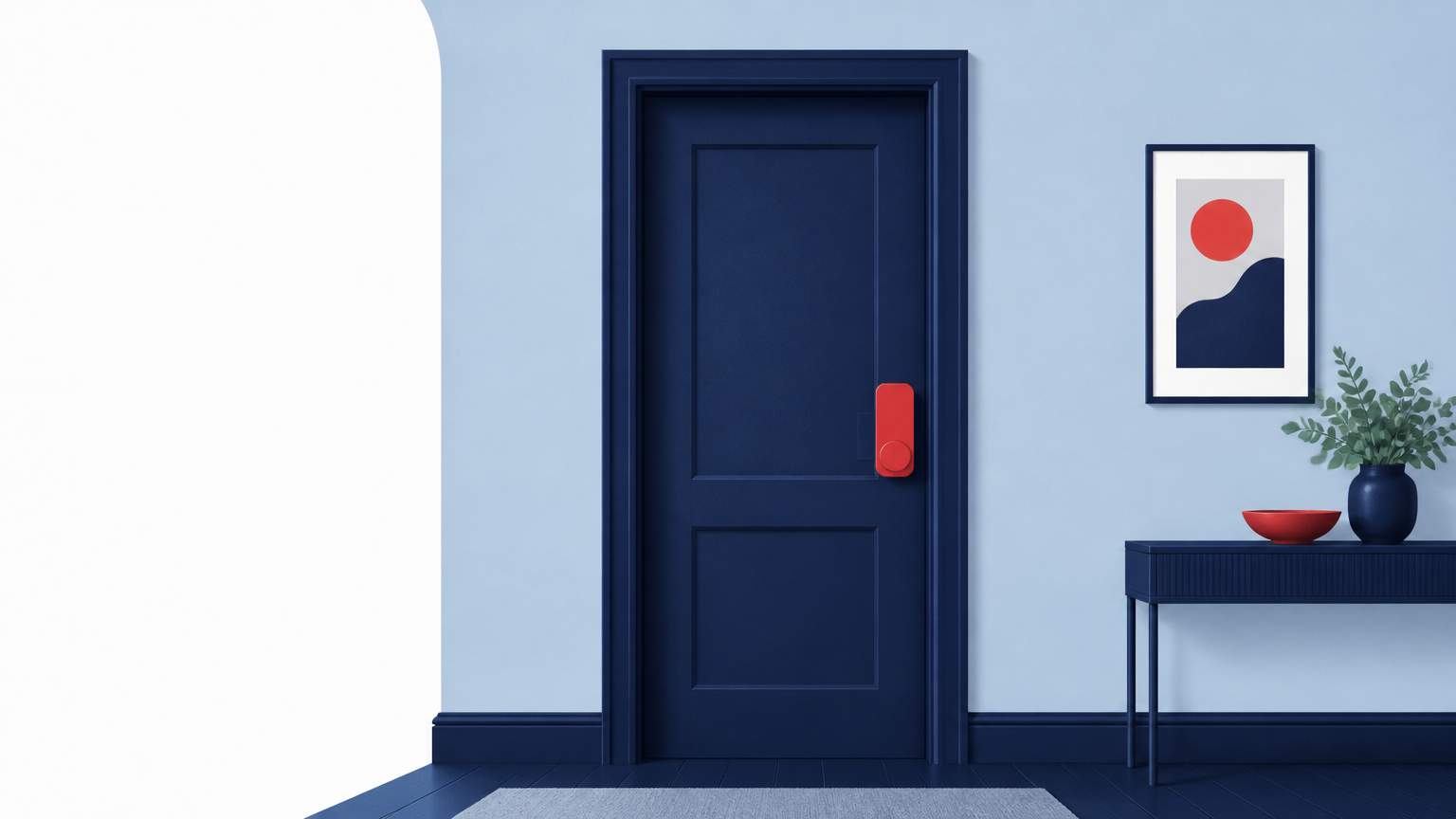 Quick guide for Florida homeowners to attach a SwitchBot Smart Lock to an interior door without drilling, covering adhesive prep, humidity tips, and optional hub use.