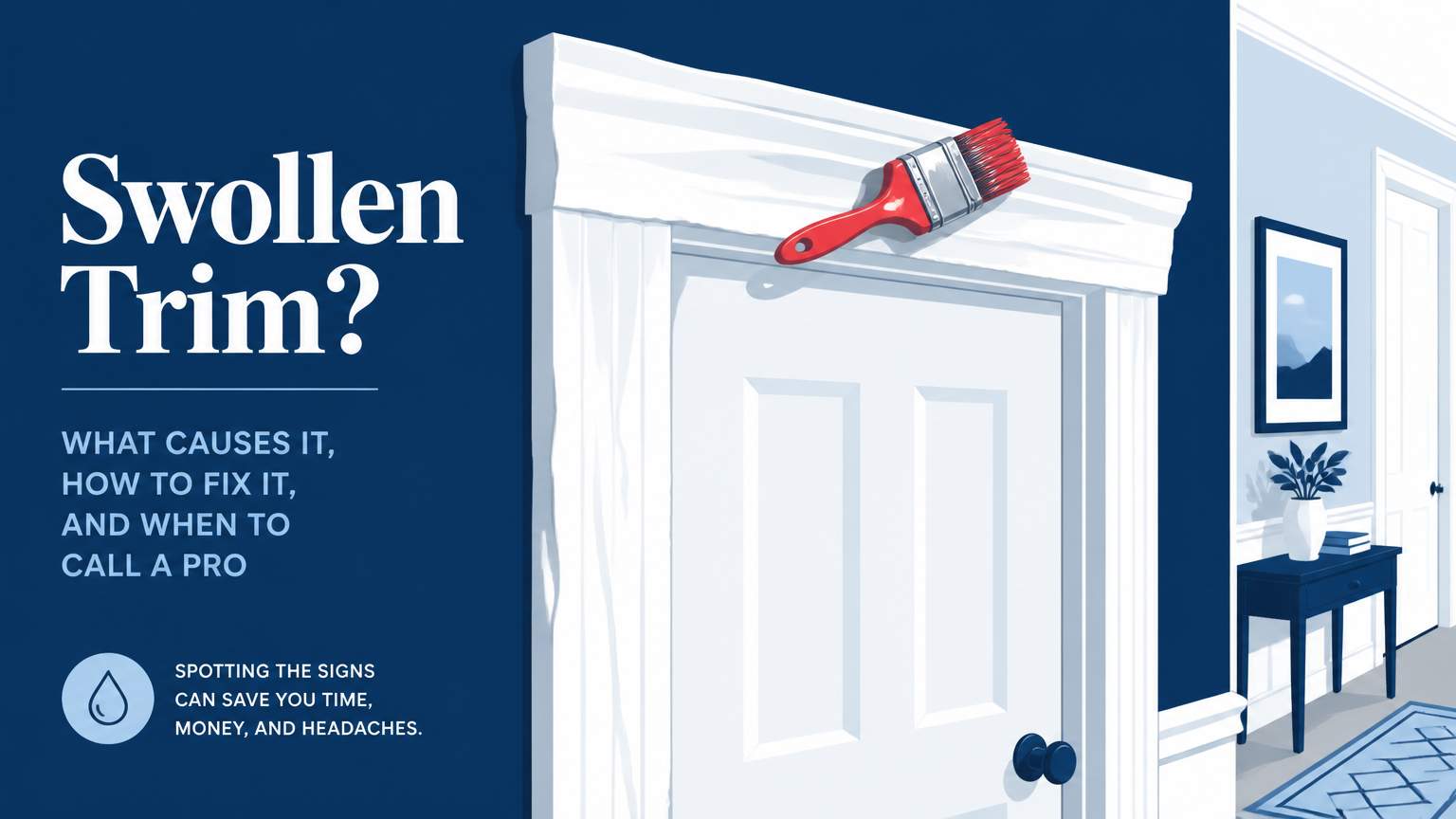 Learn how to fix swollen interior door trim caused by over‑wet mopping and keep your doors functioning smoothly with simple DIY steps.