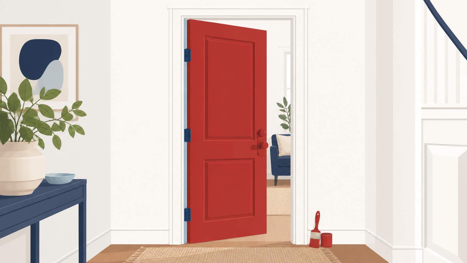 A step‑by‑step guide for Florida homeowners to replace an interior lockset, add weatherstripping, adjust hinges and rollers, and finish with a paint touch‑up.