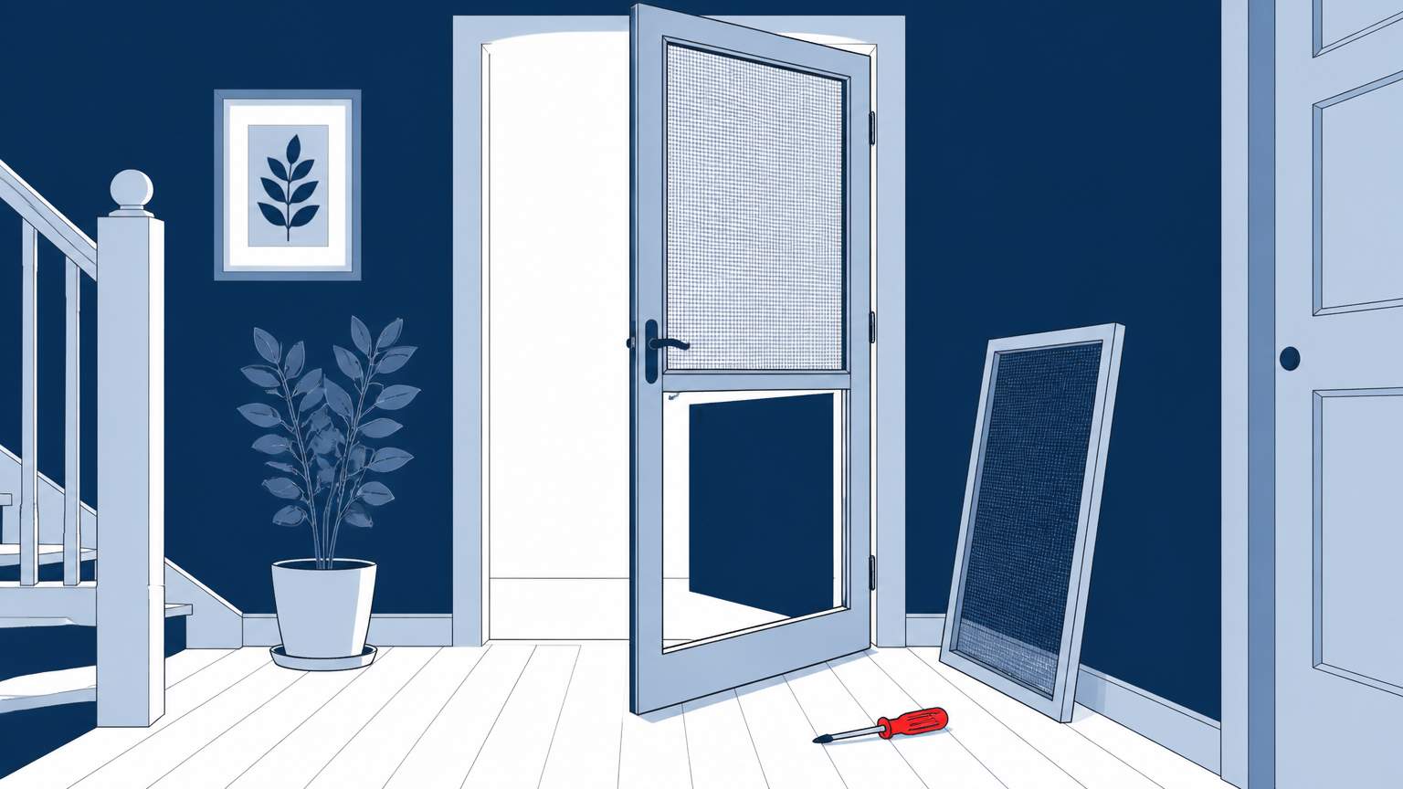 Learn how to replace a screen in an angled screen door with basic tools, a step‑by‑step guide, and why fixing door problems matters for Florida homeowners.