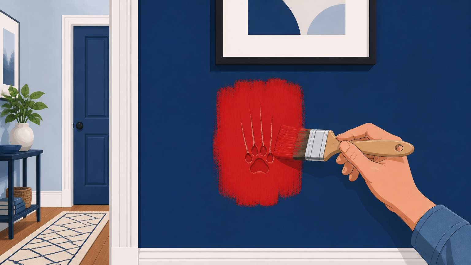 Quick guide for Florida homeowners to repair a cat‑scratched drywall spot and install a pet‑friendly wall cover that deters future scratching.