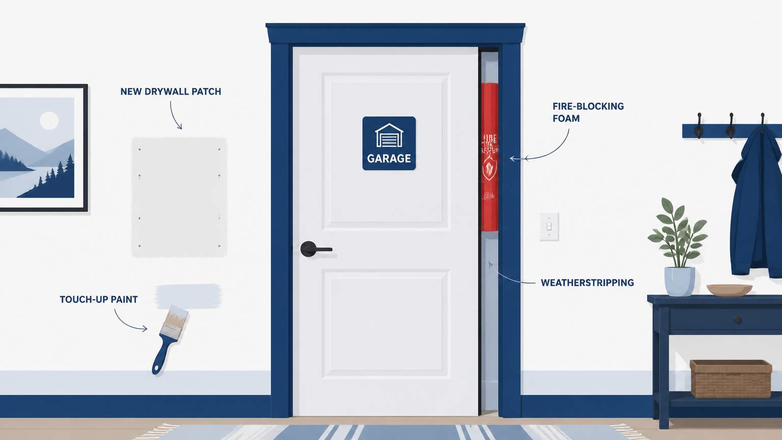 Learn how Florida homeowners can safely replace crumbling garage drywall with code‑approved Type X panels, fire‑blocking foam, and vinyl baseboard for lasting protection.