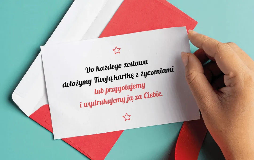 Obrazek prezentujący kartę z życzeniami świątecznymi