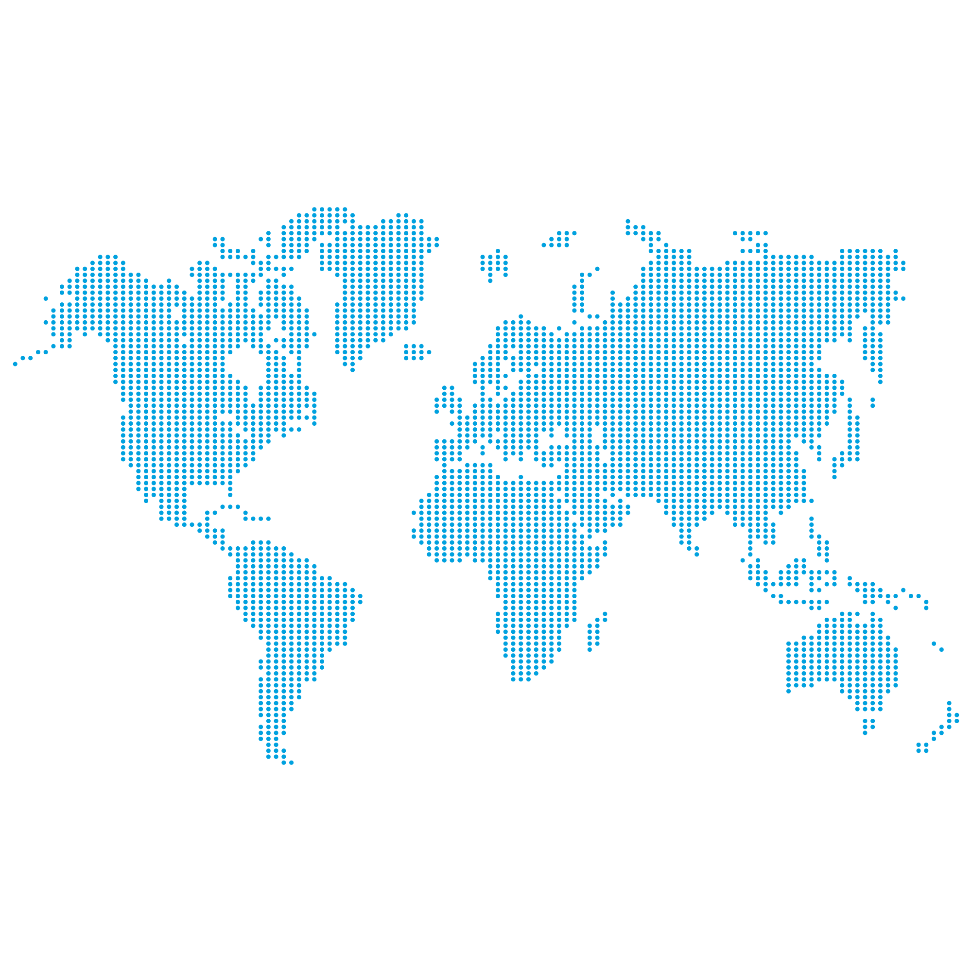 Dotted world map illustration