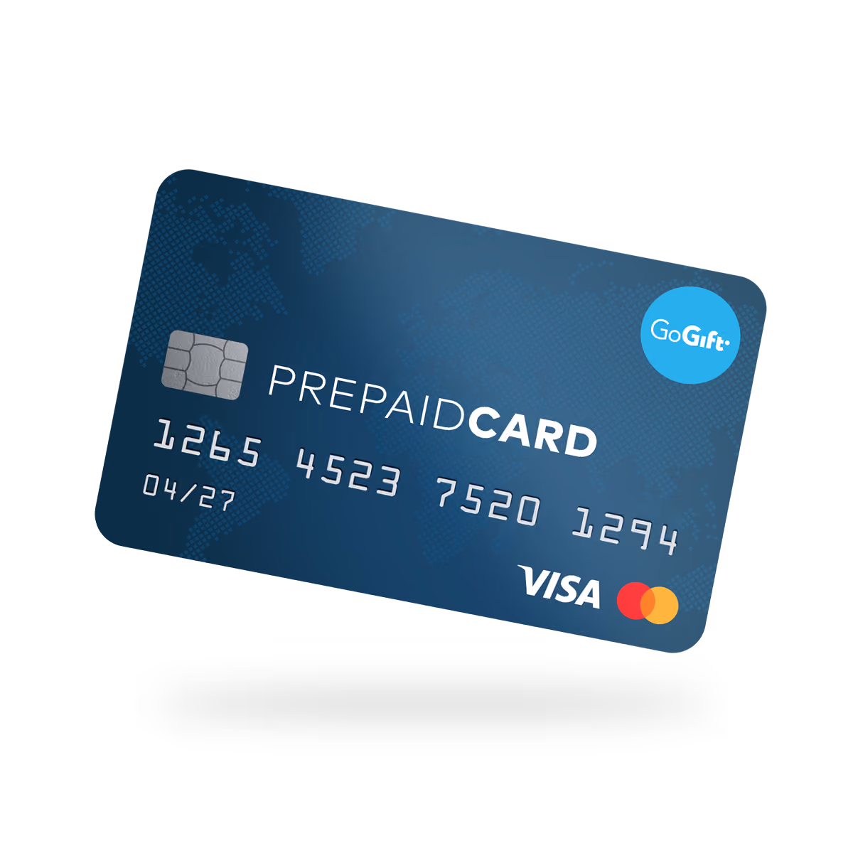 GoGift prepaid Visa/Mastercard card mockup