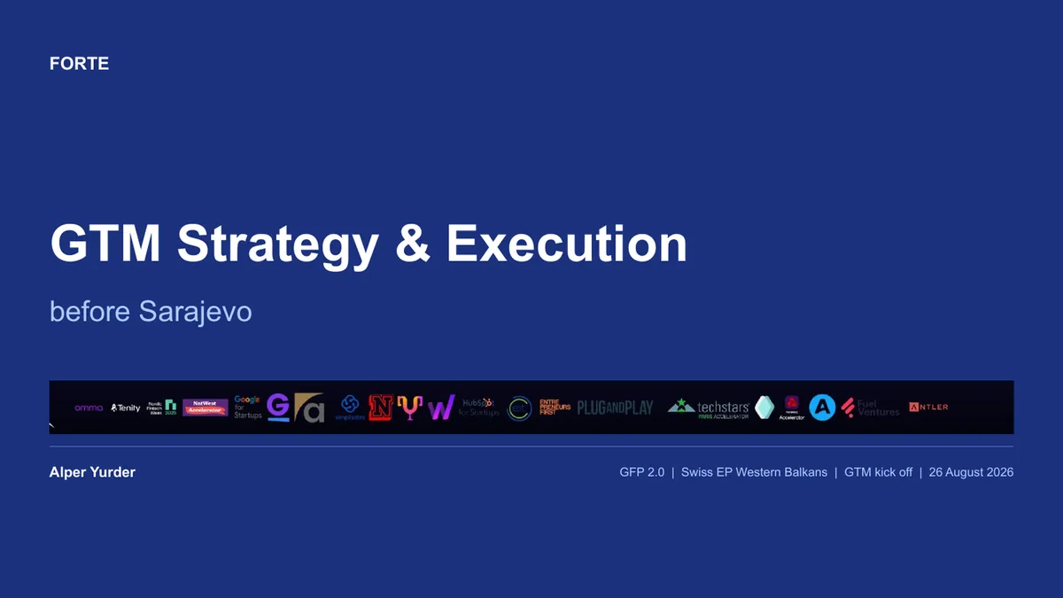 The GTM Strategy and Execution Masterclass