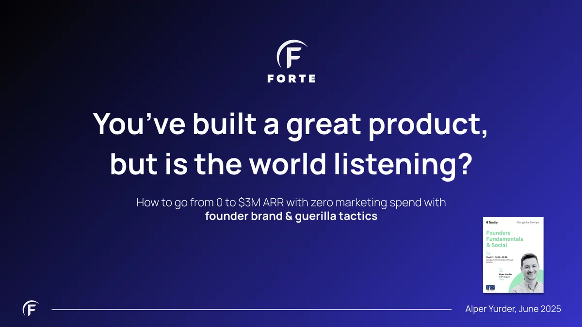 Zero to $3M ARR: Founder-Led GTM Playbook