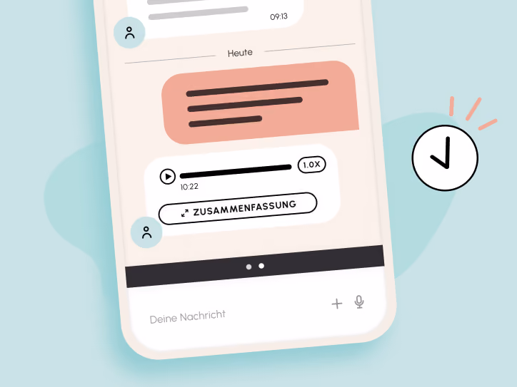 AllyTime App: Chat mit Sprach- und Textnachrichten