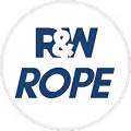 R&W Rope logo with bold blue text on a white circular background.