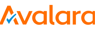 Avalara company logo with an orange stylized A and orange text.