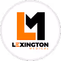 Lexington logo with stylized black and orange letters L and M.