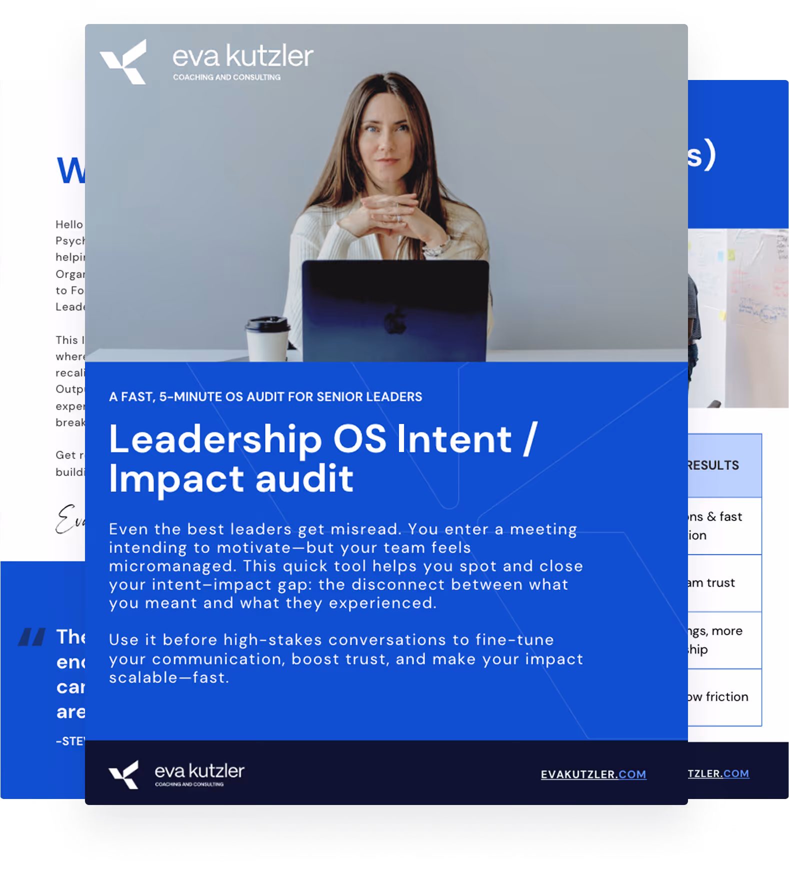 the cover and some pages of the Impact OS intent/Impact audit
