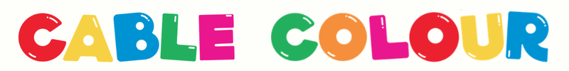Text logo displaying the words 'CABLE COLOUR' in bold, colorful letters with each letter in a different bright color.