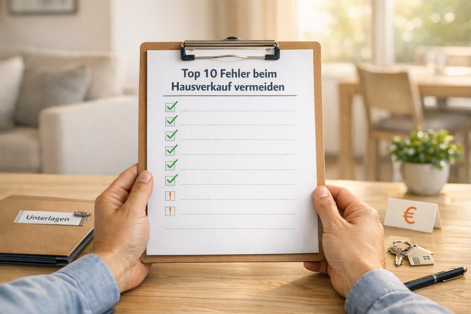 Top 10 Fehler beim Hausverkauf vermeiden