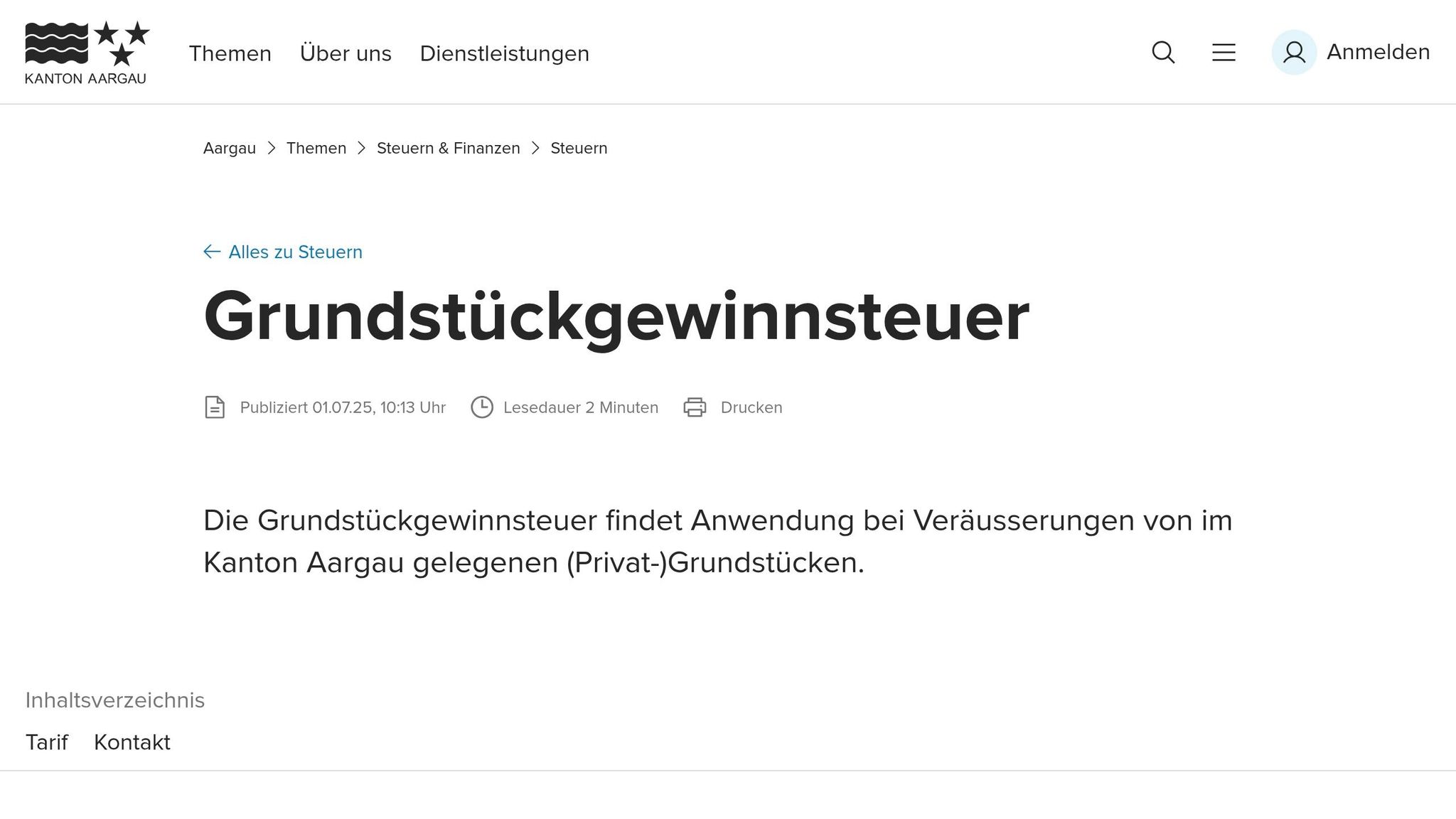 Grundstückgewinnsteuer