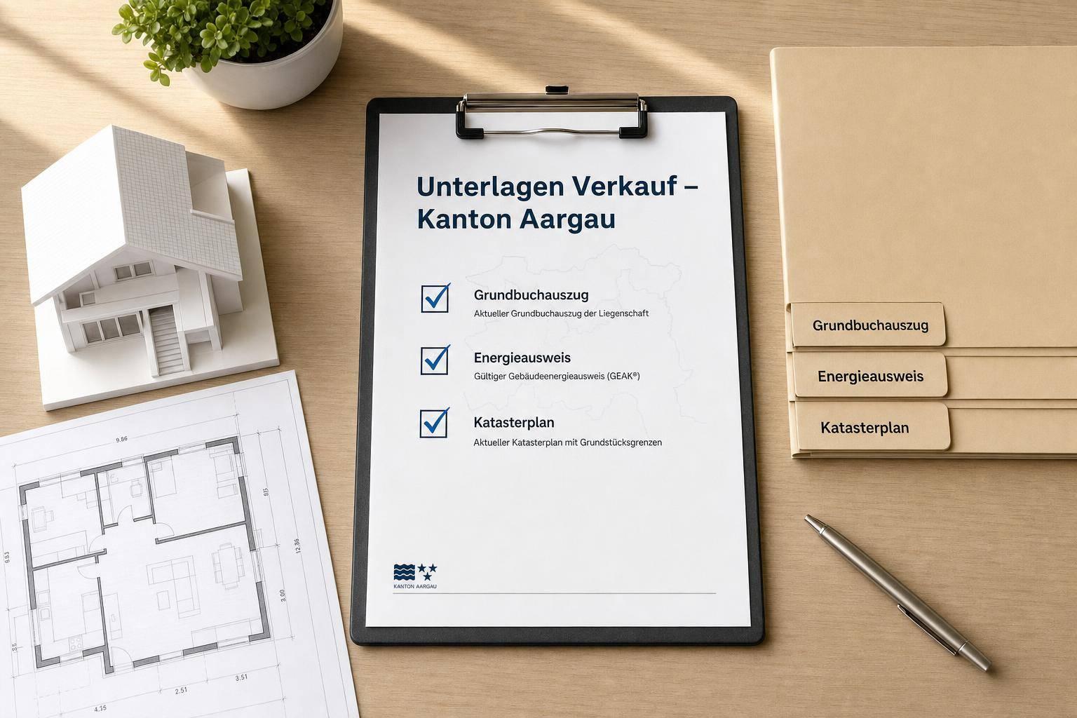 Unterlagen Verkauf: Checkliste für Verkäufer Aargau
