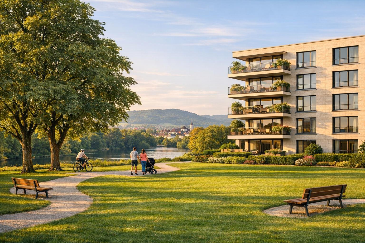 Wie Grünflächen den Immobilienwert in Aargau beeinflussen