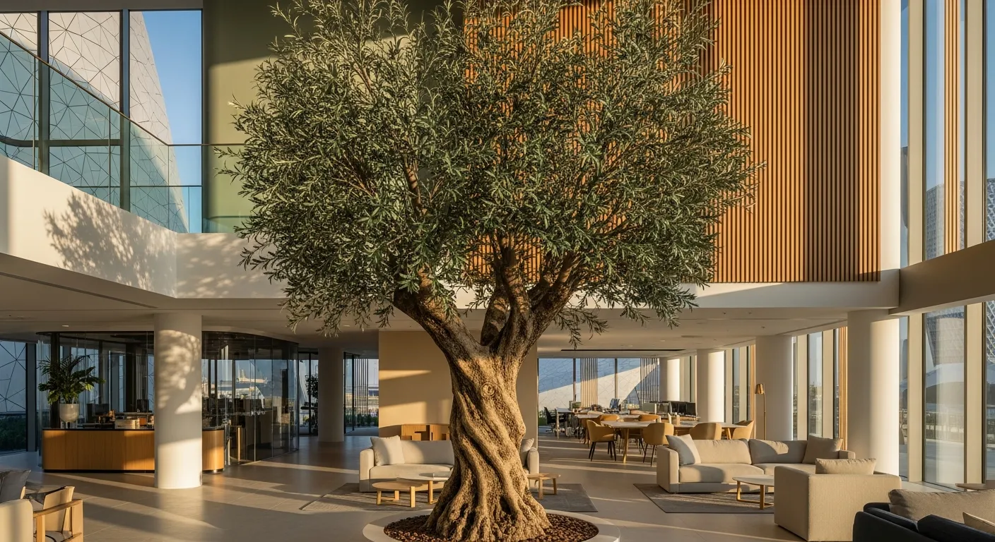 Artificial Olive Trees for Commercial Interiors in Dubai