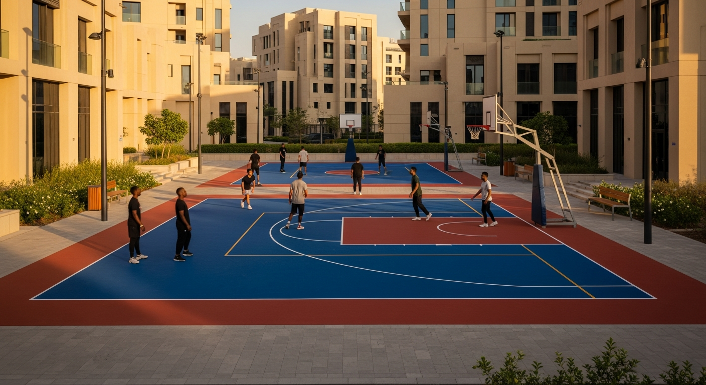 Remraam Basketball Court - Fitness and Wellness Facilities Near Remraam, Dubai