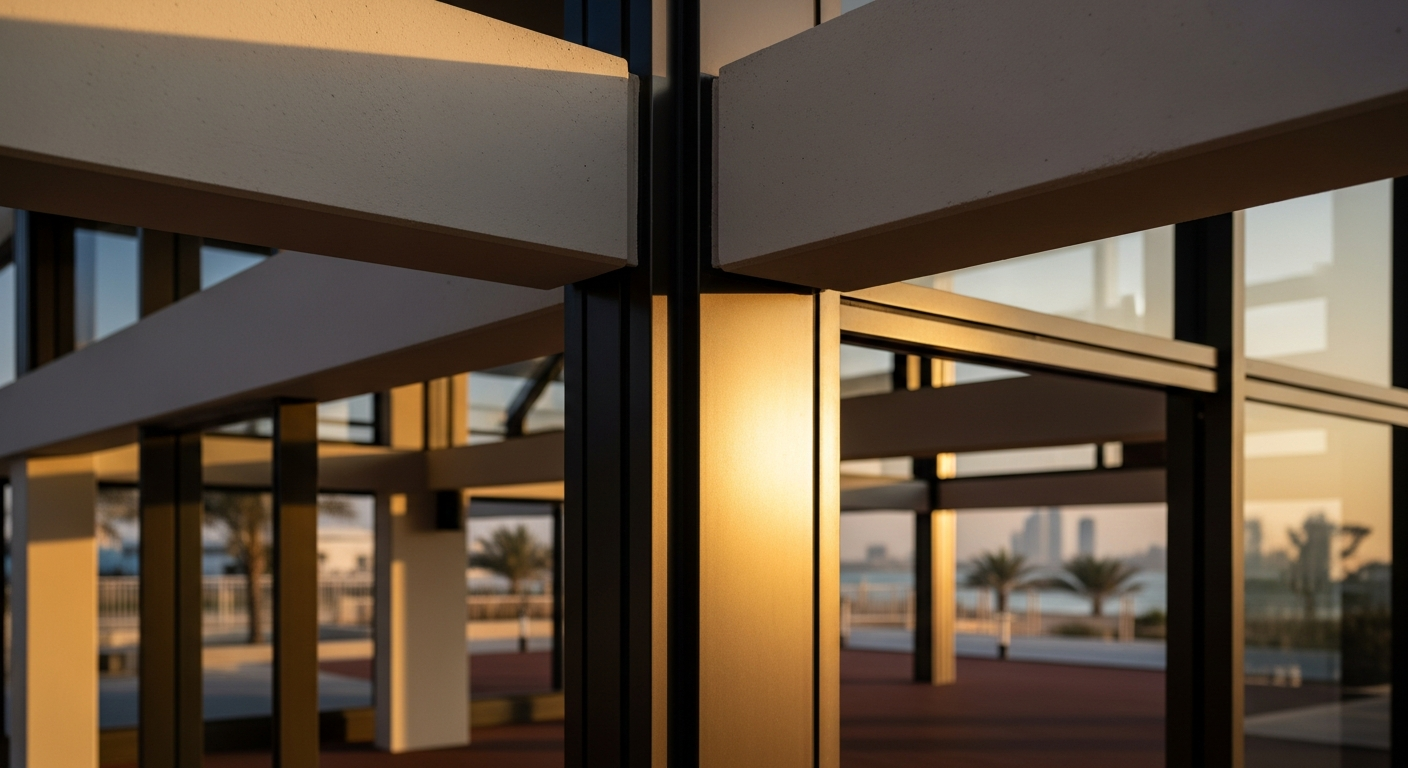 Modern sports centers near Palm Jumeirah featuring fitness courts and swimming facilities in Dubai