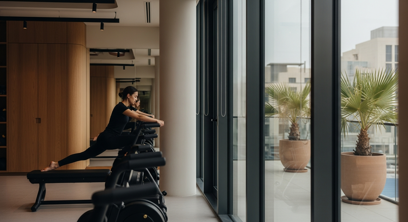 Modern interior of fitness and wellness facilities in Al Wasl Dubai