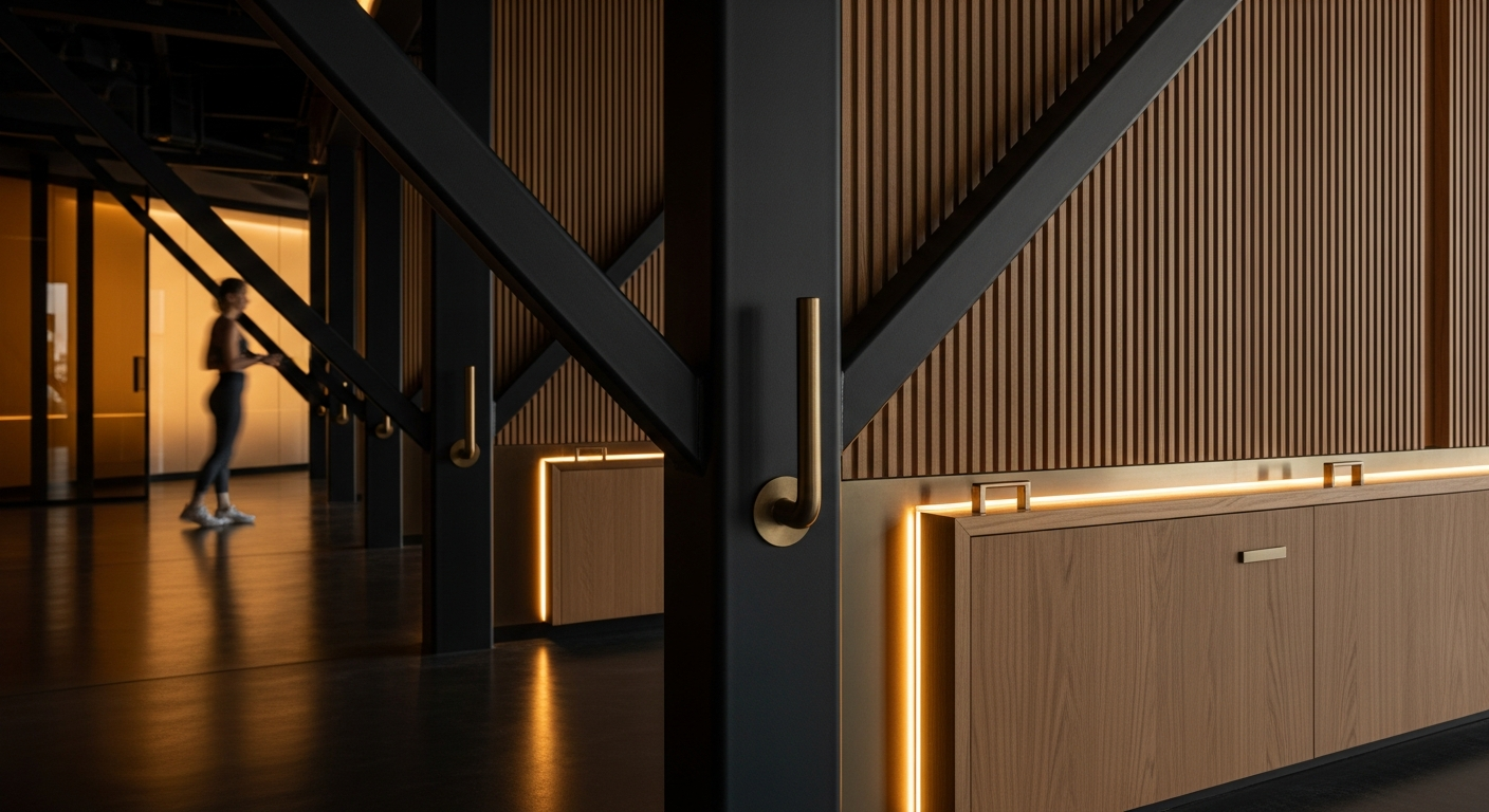 Modern commercial fitness space inside a sports facility near Imperial Residence in Dubai.