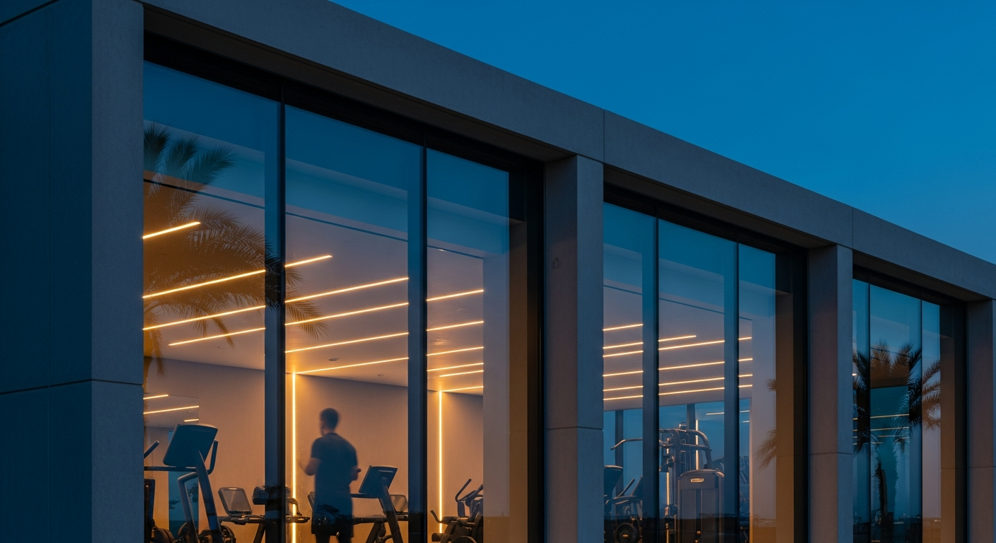Modern workout facilities inside top gyms near Spring Oasis in Dubai Silicon Oasis