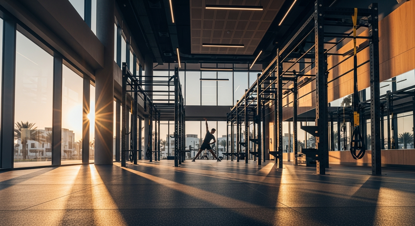 Modern fitness facility and workout space featured among the top gyms near Binghatti Gate.