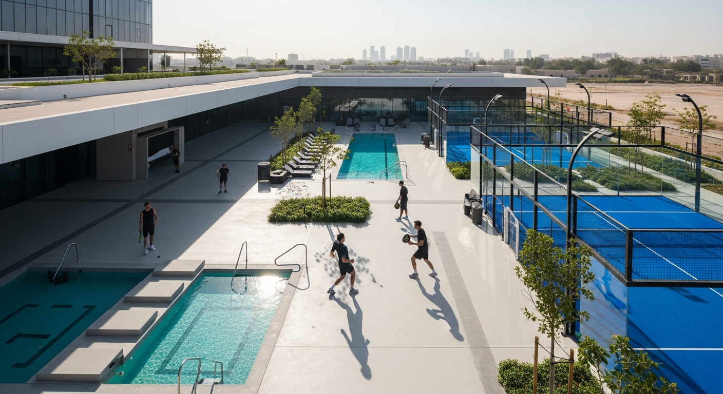 Modern interior of a commercial fitness facility with strength equipment representing gyms near Boulevard Point in Downtown Dubai