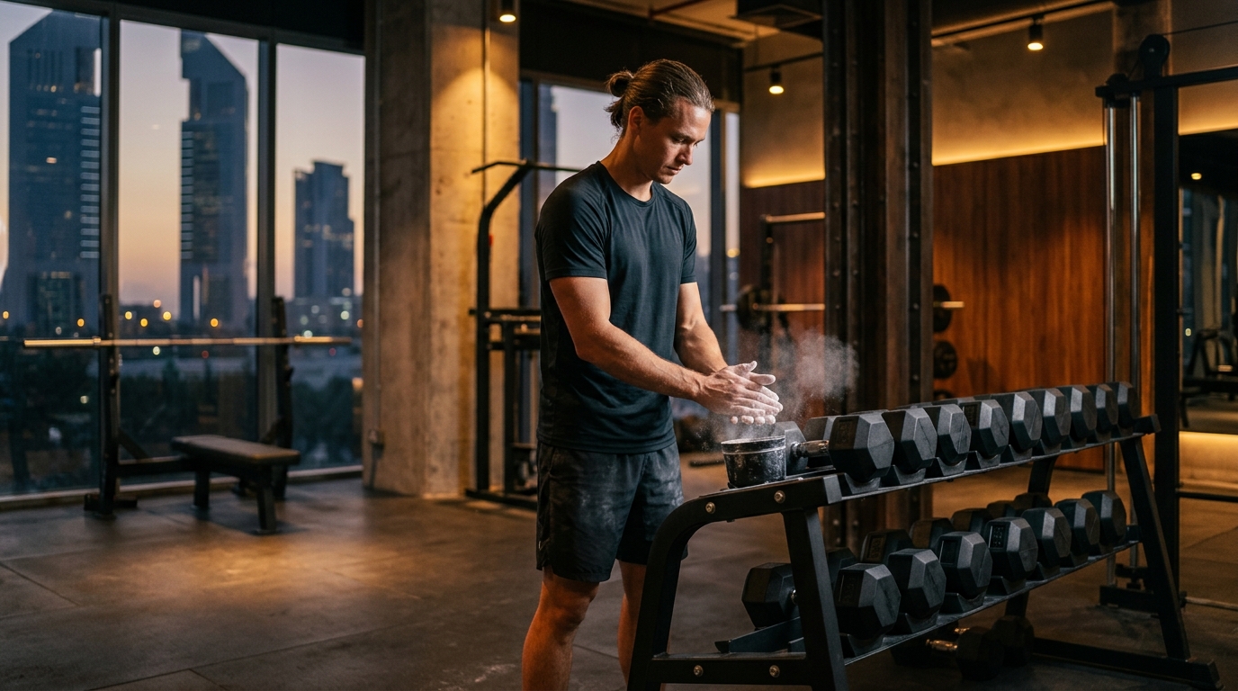 Modern fitness facility featuring weightlifting equipment and workout space near Zada Tower in Business Bay