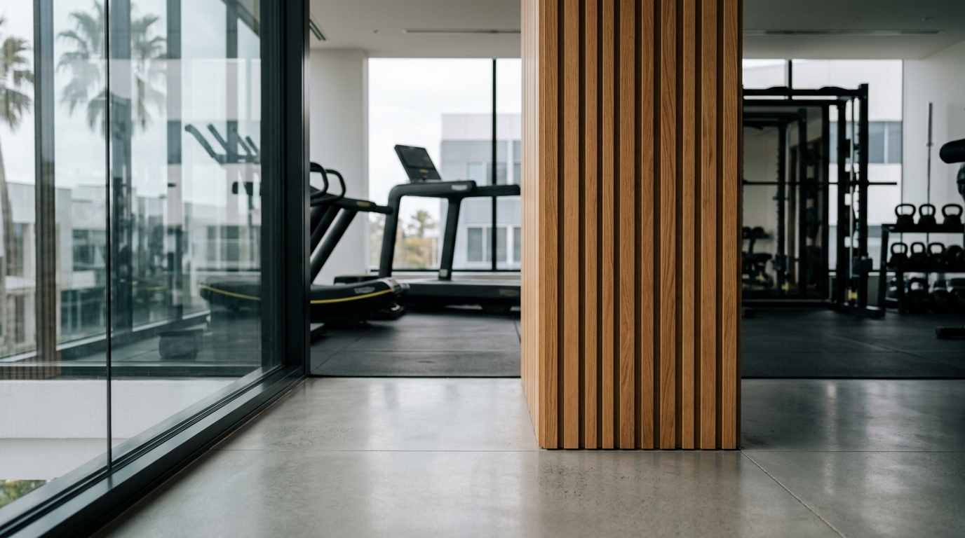 Modern fitness center interior representing top gyms near Sol Bay in Business Bay Dubai
