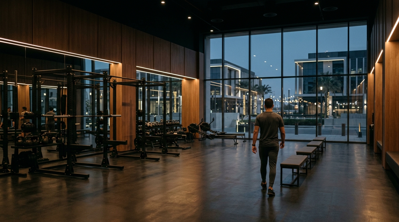 Modern fitness facility with premium exercise equipment near Opera Grand in Downtown Dubai