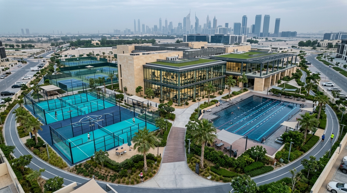 Modern fitness facility and workout equipment at a gym near The Lofts in Downtown Dubai