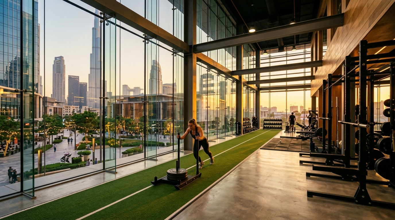 Ox Fitness at Dubai Fintech District - Gyms near Azizi Riviera