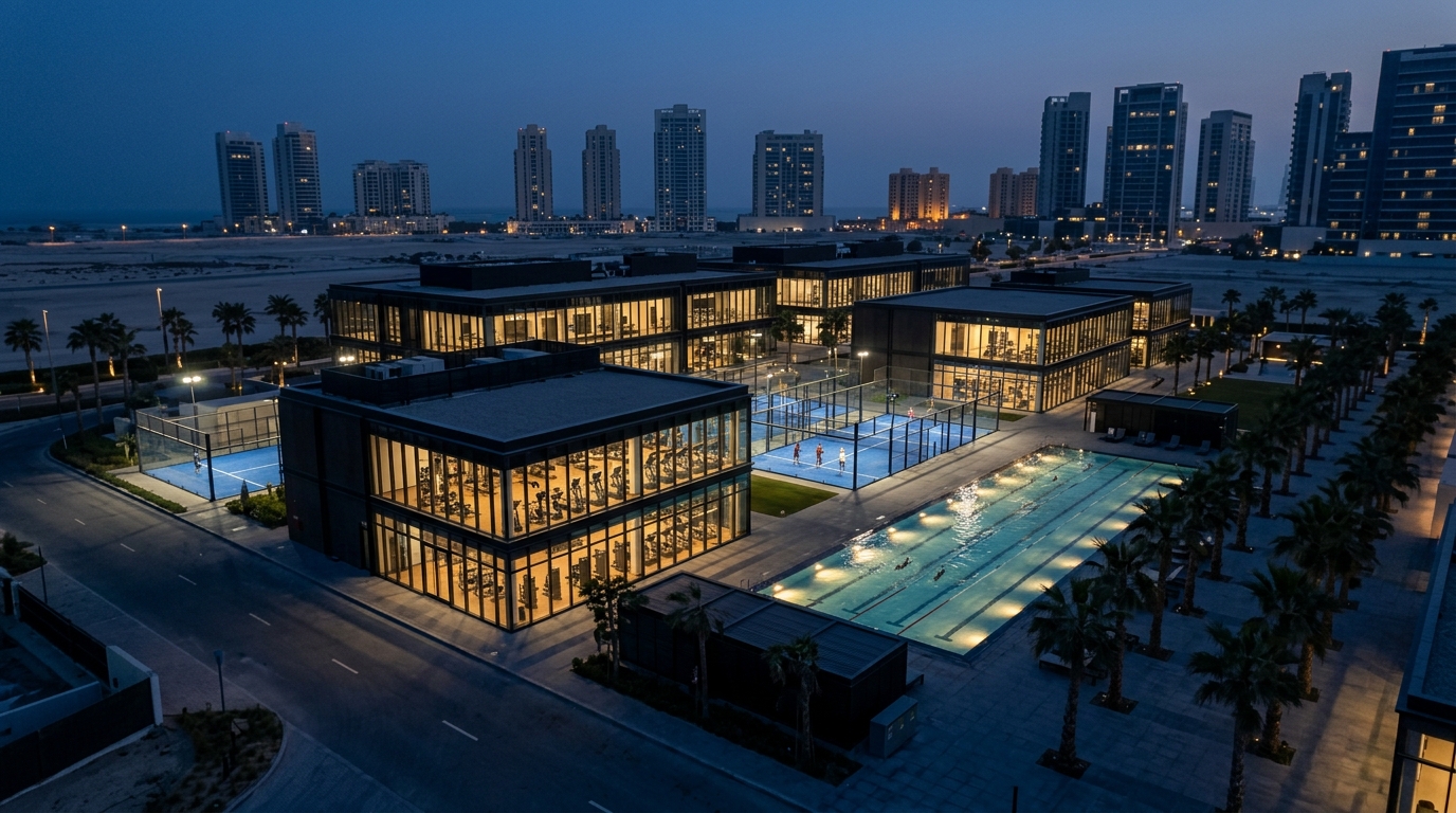 Modern gym facility located near Shams in Jumeirah Beach Residence Dubai